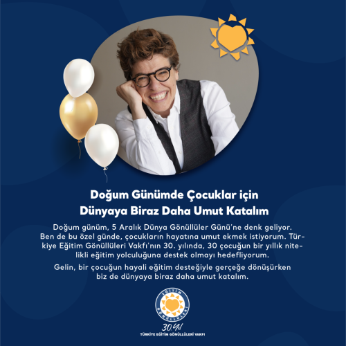 Ebru Nihal Celkan Doğum Günü Bağış Kampanyası içerik görseli.